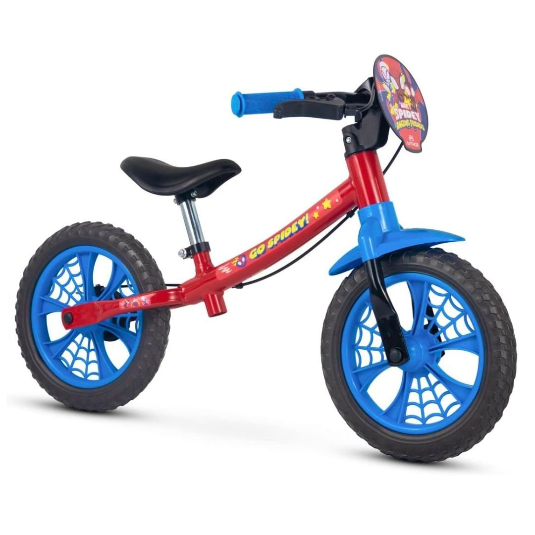 Bicicleta Infantil Balance Bike sem Pedal Spider Man